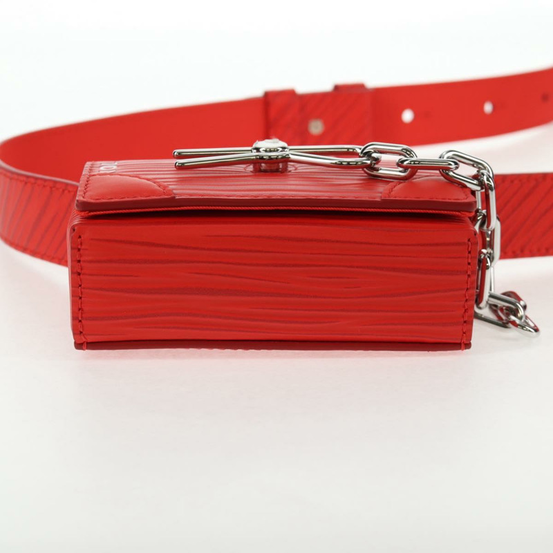 【日本直送】路易威登 Micro Steamer 皮革肩背包 紅色 M23837 LV 正品 137151M-4