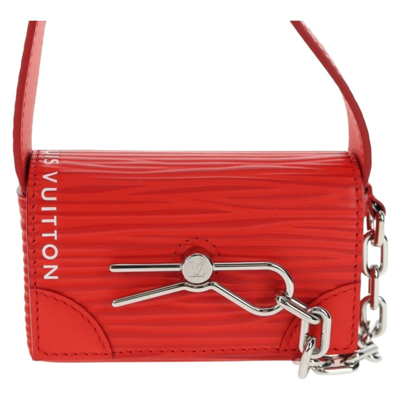 【日本直送】路易威登 Micro Steamer 皮革肩背包 紅色 M23837 LV 正品 137151M-12