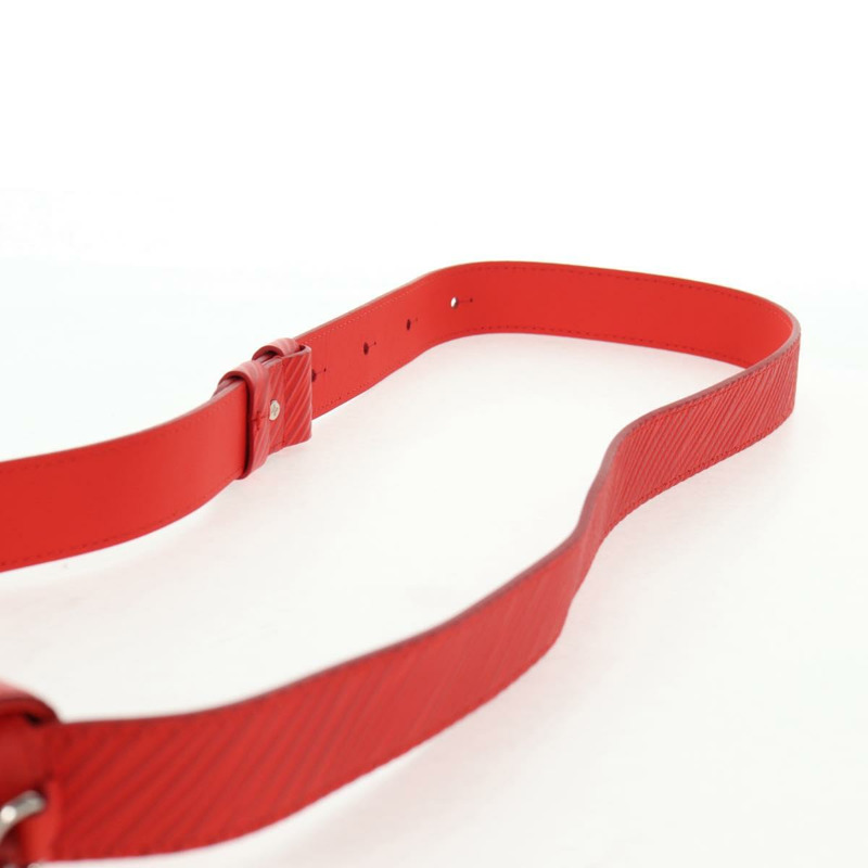 【日本直送】路易威登 Micro Steamer 皮革肩背包 紅色 M23837 LV 正品 137151M-13