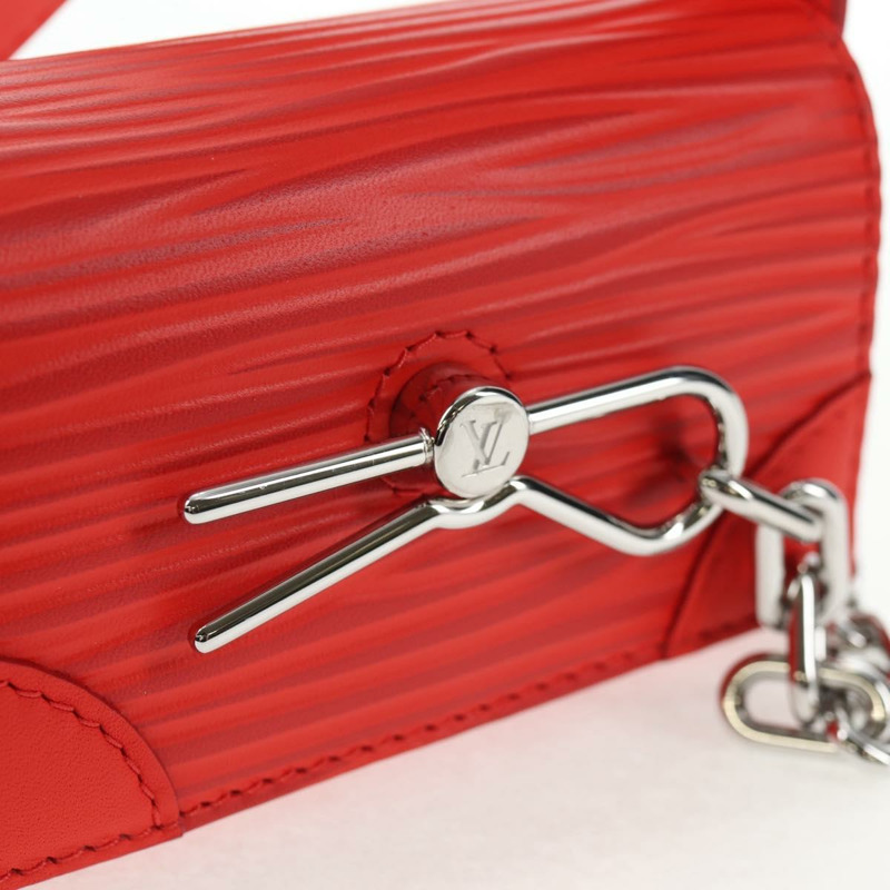 【日本直送】路易威登 Micro Steamer 皮革肩背包 紅色 M23837 LV 正品 137151M-18