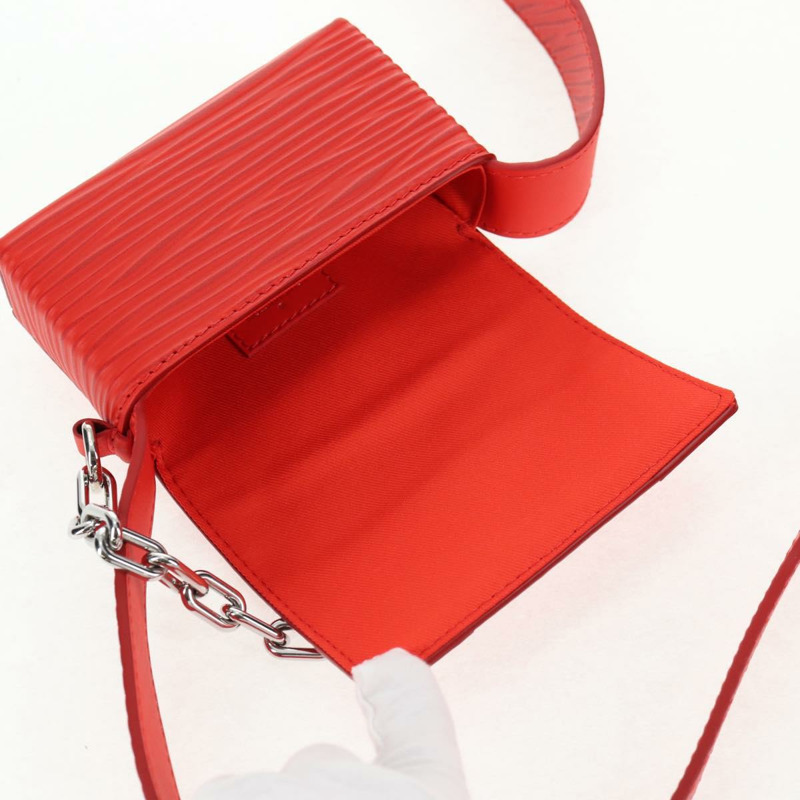 【日本直送】路易威登 Micro Steamer 皮革肩背包 紅色 M23837 LV 正品 137151M-20