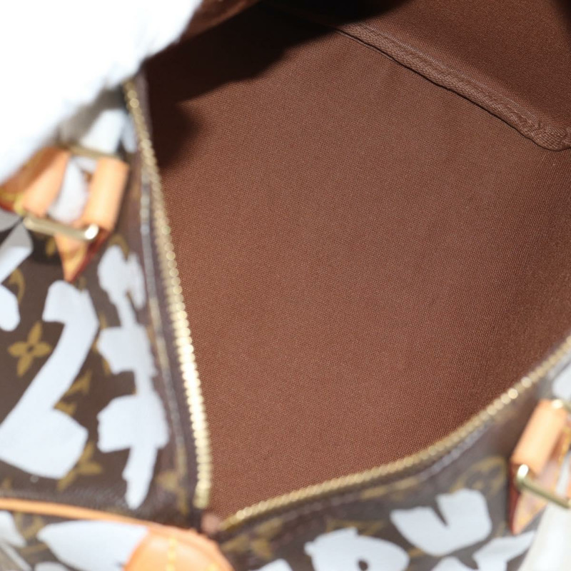 【日本直送】路易威登 Monogram Graffiti Speedy 30 手提包白色 M92195 LV 授權 128933V-9