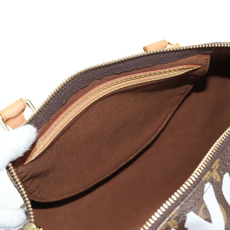 【日本直送】路易威登 Monogram Graffiti Speedy 30 手提包白色 M92195 LV 授權 128933V-23