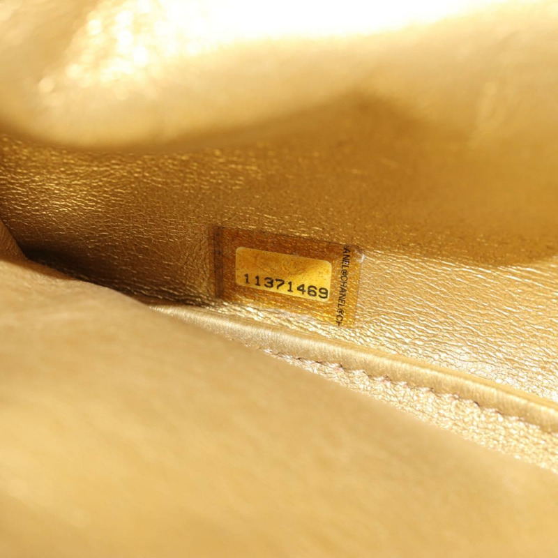 【日本直送】香奈兒鏈單肩包琺瑯金色 CC 正品 137154V-10