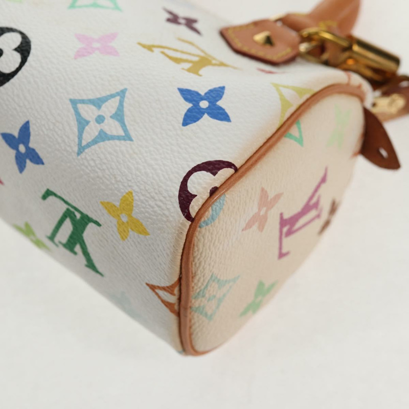 【日本直送】路易威登 Monogram 多色迷你 Speedy 手提包白色 M92645 正品 128931A-16