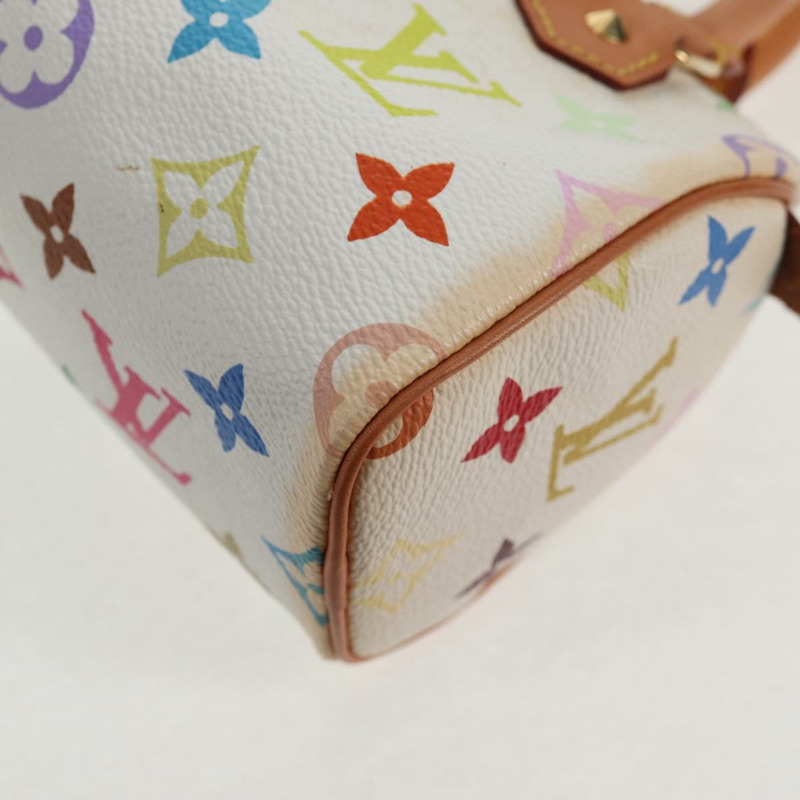 【日本直送】路易威登 Monogram 多色迷你 Speedy 手提包白色 M92645 正品 128931A-18