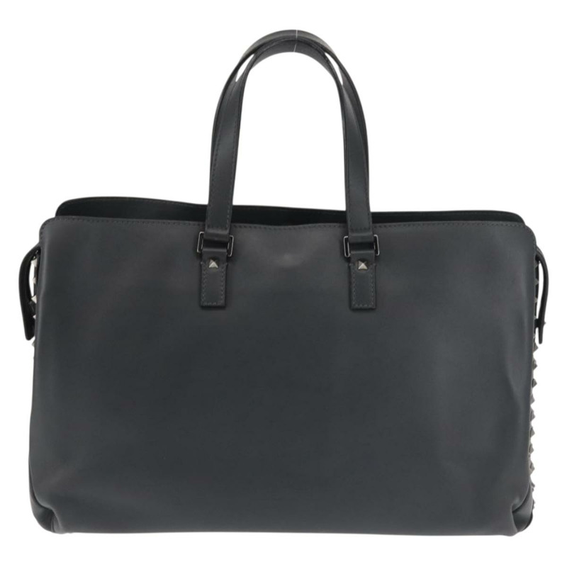 【日本直送】VALENTINO 商務包 皮革 灰色 銀色 正品 bs29682-12