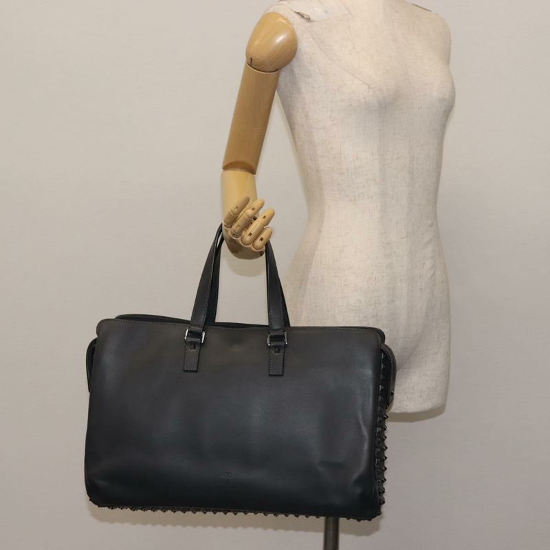 【日本直送】VALENTINO 商務包 皮革 灰色 銀色 正品 bs29682-21