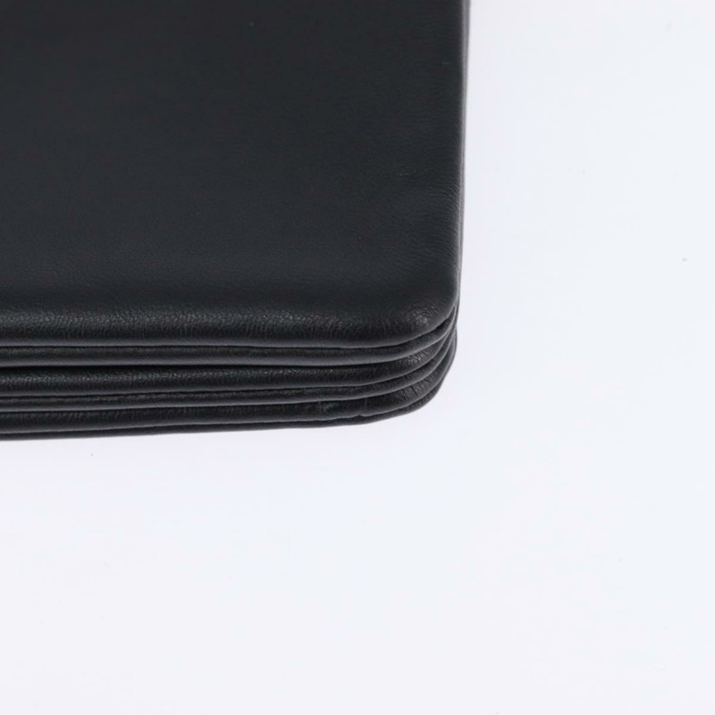 【日本直送】CELINE Trio 肩背包 皮革 黑金 正品 141219V-13