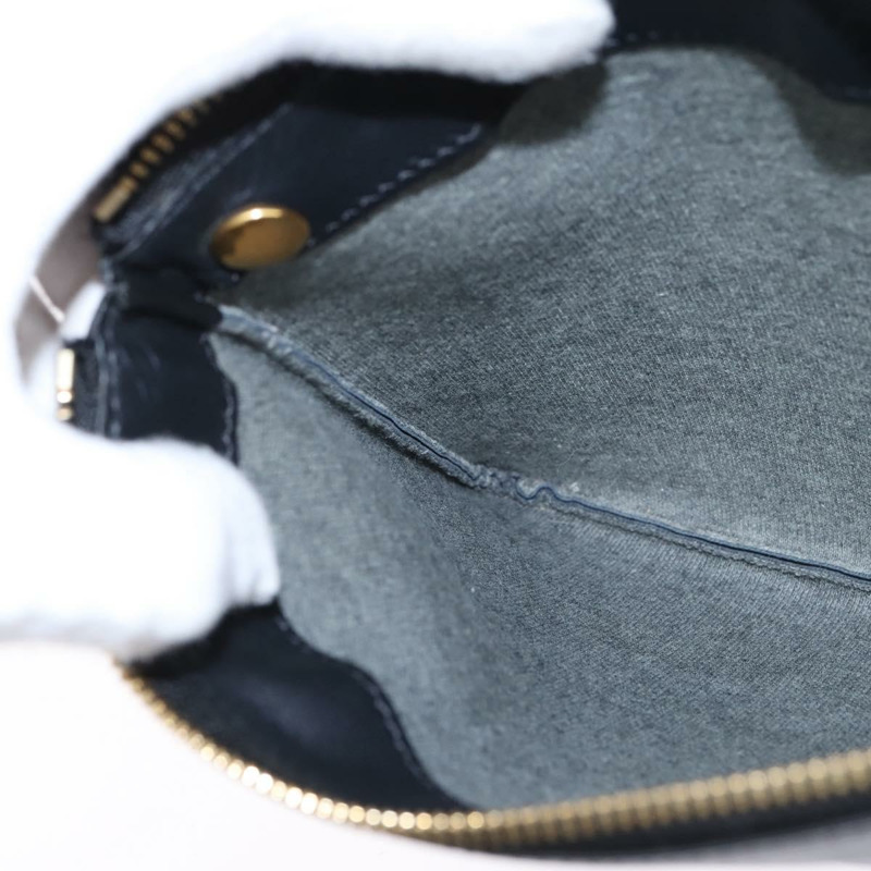 【日本直送】CELINE Trio 肩背包 皮革 黑金 正品 141219V-25