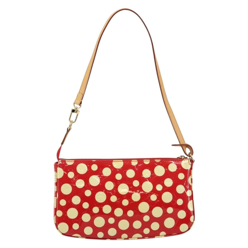 【日本直送】路易威登 Vernis Yayoi Kusama 手拿包配件紅色 M91428 正品 141217A-1