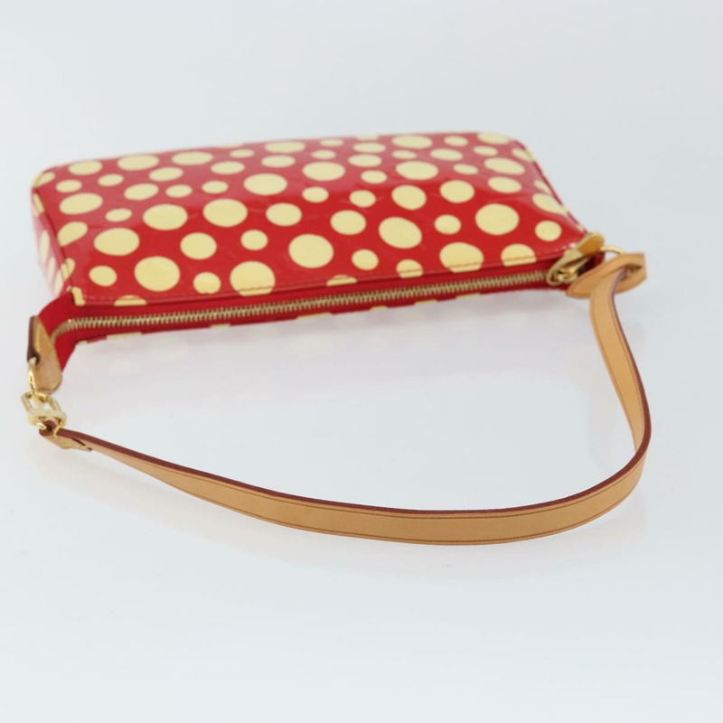 【日本直送】路易威登 Vernis Yayoi Kusama 手拿包配件紅色 M91428 正品 141217A-6