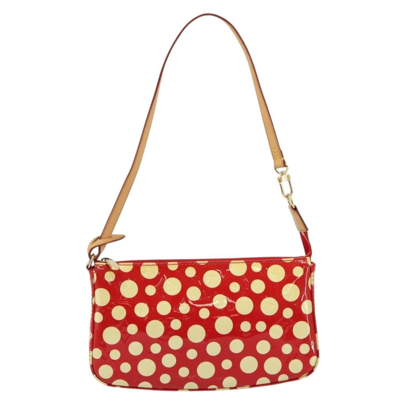【日本直送】路易威登 Vernis Yayoi Kusama 手拿包配件紅色 M91428 正品 141217A-12