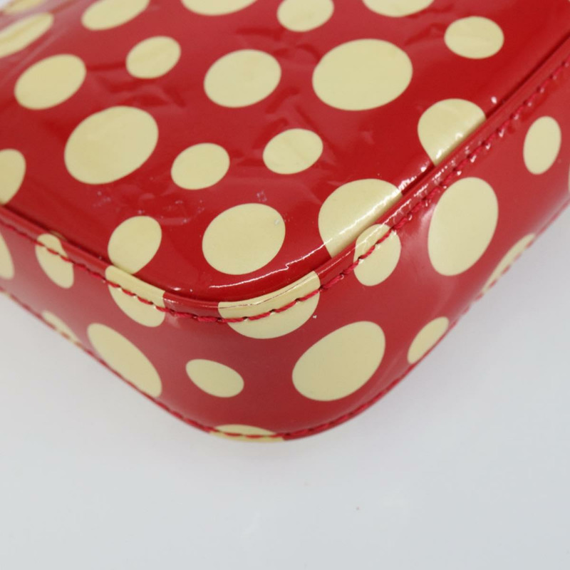 【日本直送】路易威登 Vernis Yayoi Kusama 手拿包配件紅色 M91428 正品 141217A-14
