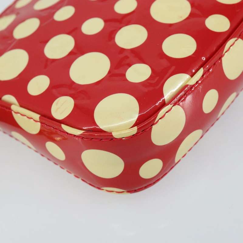 【日本直送】路易威登 Vernis Yayoi Kusama 手拿包配件紅色 M91428 正品 141217A-16