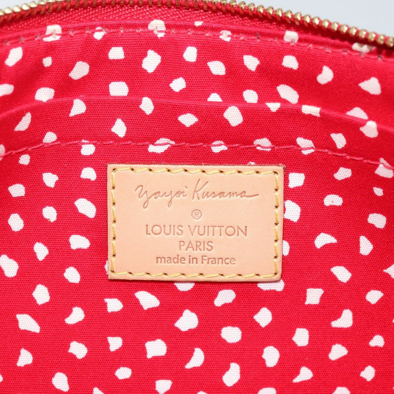 【日本直送】路易威登 Vernis Yayoi Kusama 手拿包配件紅色 M91428 正品 141217A-17
