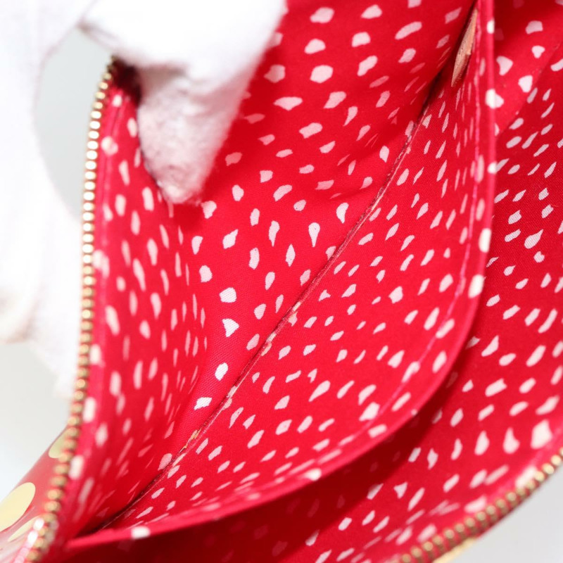 【日本直送】路易威登 Vernis Yayoi Kusama 手拿包配件紅色 M91428 正品 141217A-21