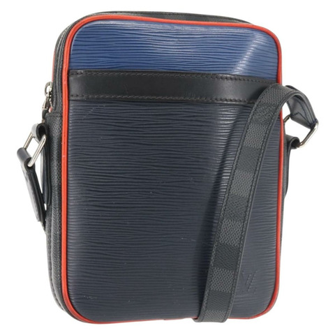 路易威登 Epi Damier 石墨 Danube 小號包海軍藍 M51460 LV 正品 BA6348