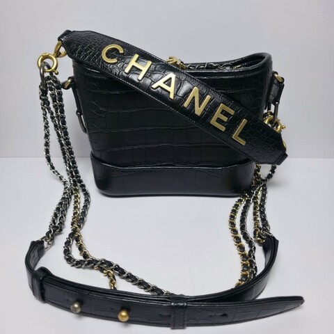 Chanel 黑色Gabrielle Small Hobo Bag with Handle