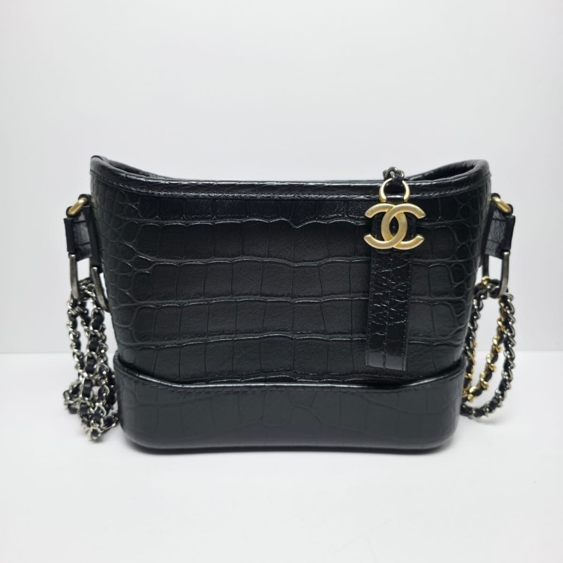 Chanel 黑色Gabrielle Small Hobo Bag with Handle-1