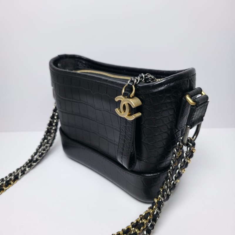 Chanel 黑色Gabrielle Small Hobo Bag with Handle-4