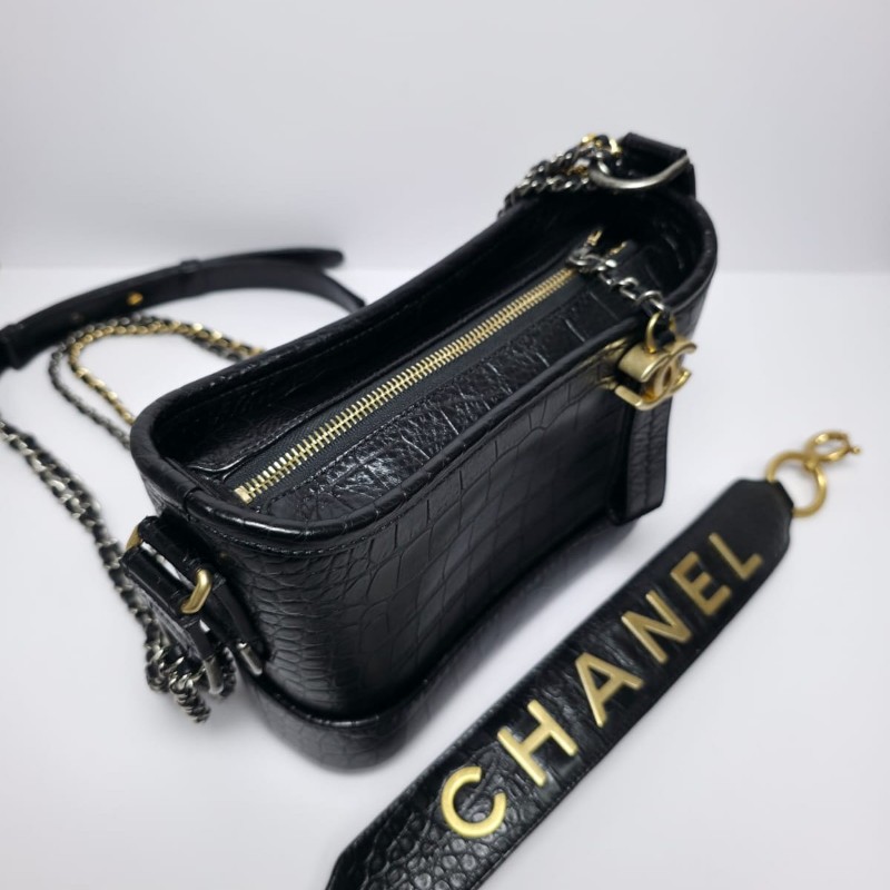 Chanel 黑色Gabrielle Small Hobo Bag with Handle-5