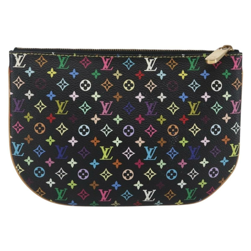 【日本直送】路易威登 Monogram 多色 Pochette GM 手拿包 黑色 M60027 LV 正品 144890V-1