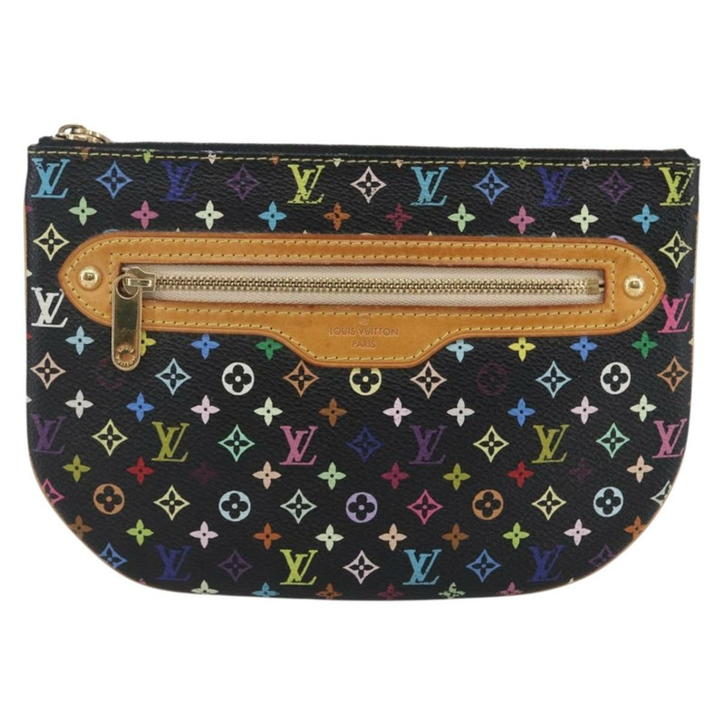 【日本直送】路易威登 Monogram 多色 Pochette GM 手拿包 黑色 M60027 LV 正品 144890V-12