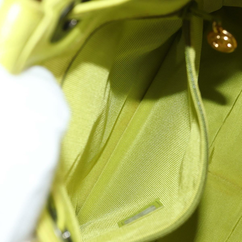 【日本直送】香奈兒 Matelasse 手提包 小羊皮 黃色 CC 正品 143163V-20