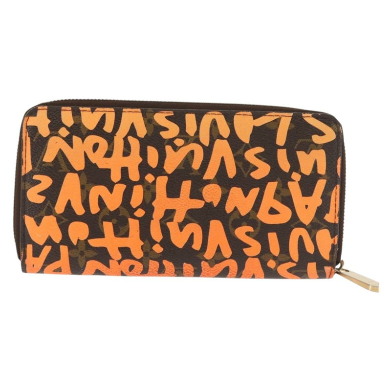 【日本直送】路易威登 Monogram Graffiti Zippy 皮夾長橙色 M93711 LV 授權 145791-2
