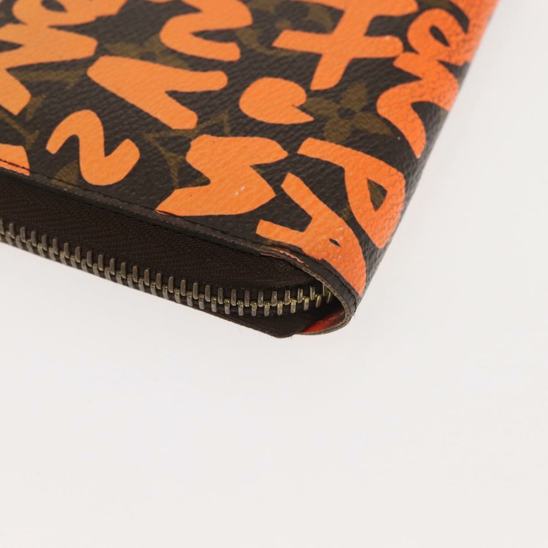 【日本直送】路易威登 Monogram Graffiti Zippy 皮夾長橙色 M93711 LV 授權 145791-9