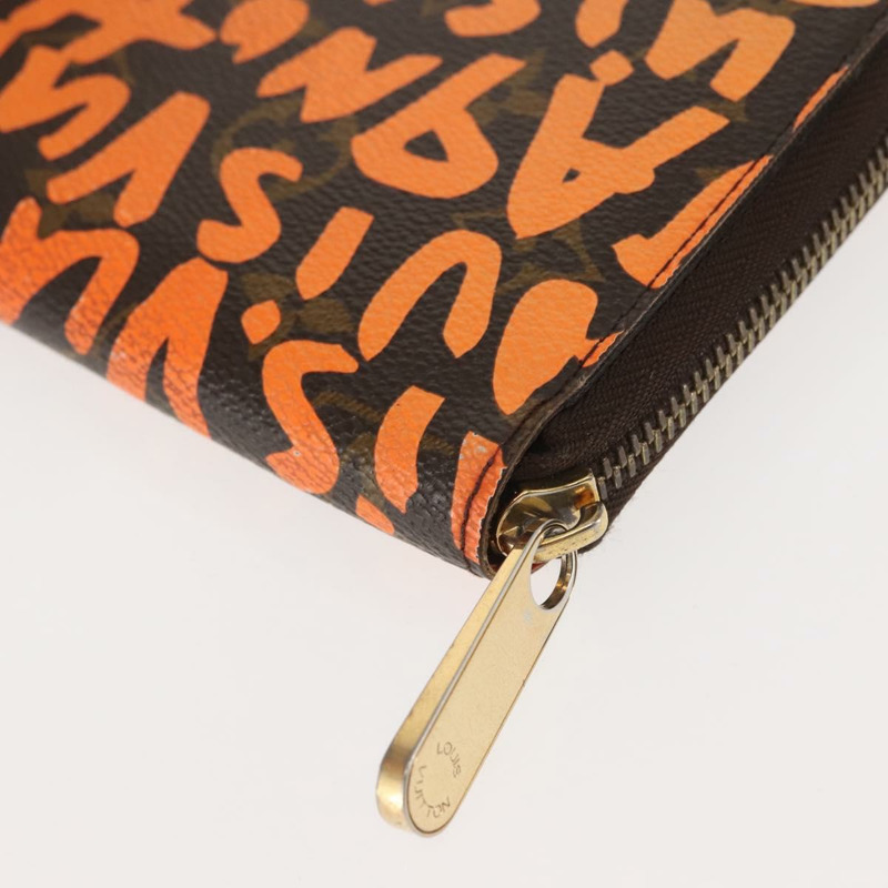 【日本直送】路易威登 Monogram Graffiti Zippy 皮夾長橙色 M93711 LV 授權 145791-10