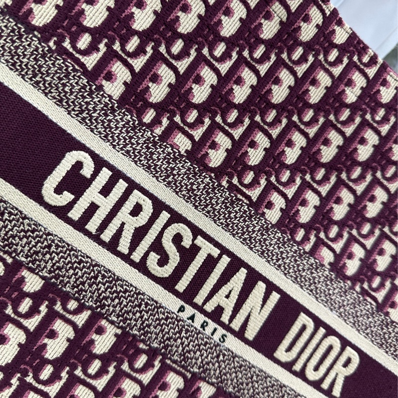 Dior迪奧Booktote系列經典刺繡紅色托特包大號 18年 原始成色-9