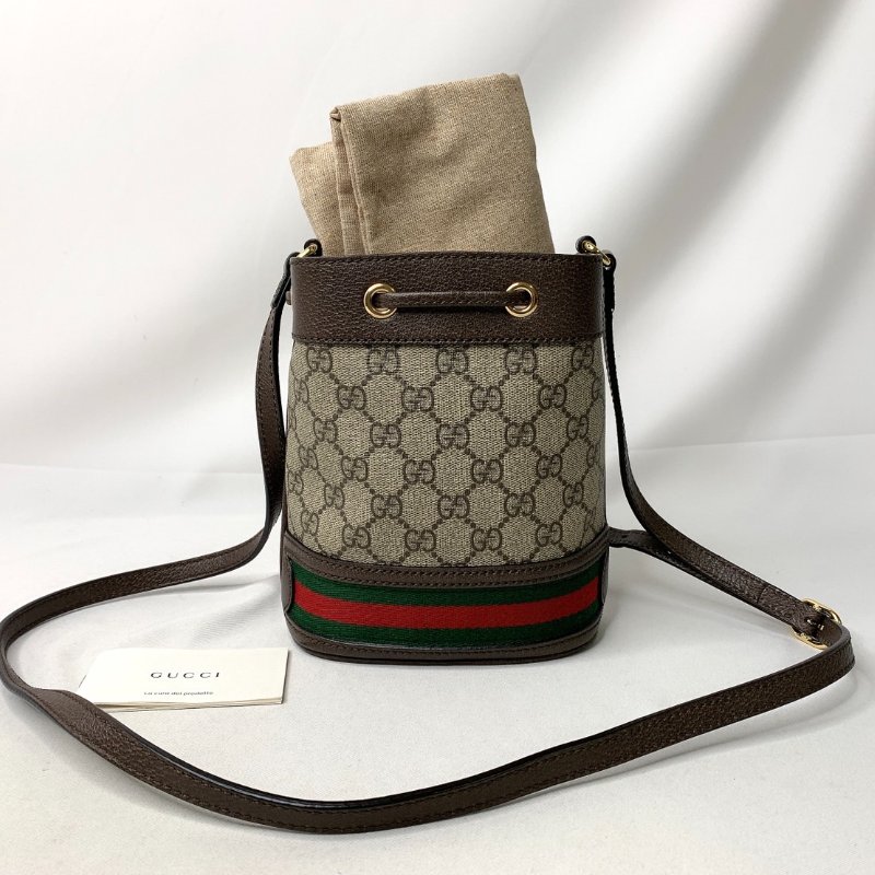 GUCCI 老花迷你水桶包-1
