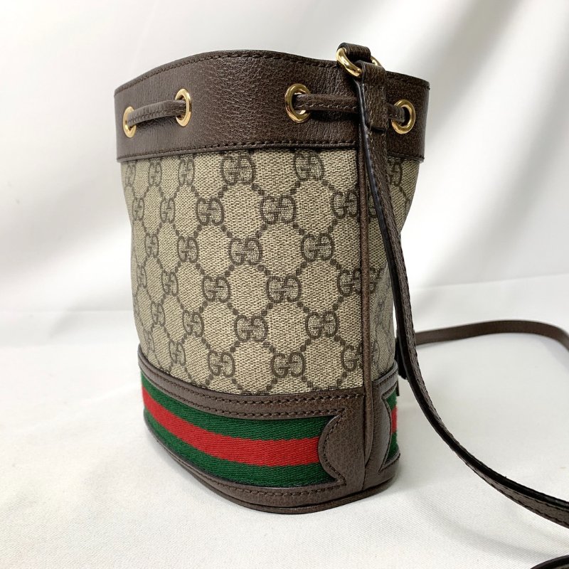 GUCCI 老花迷你水桶包-4