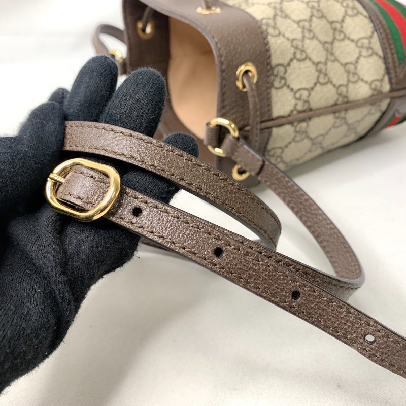 GUCCI 老花迷你水桶包-8