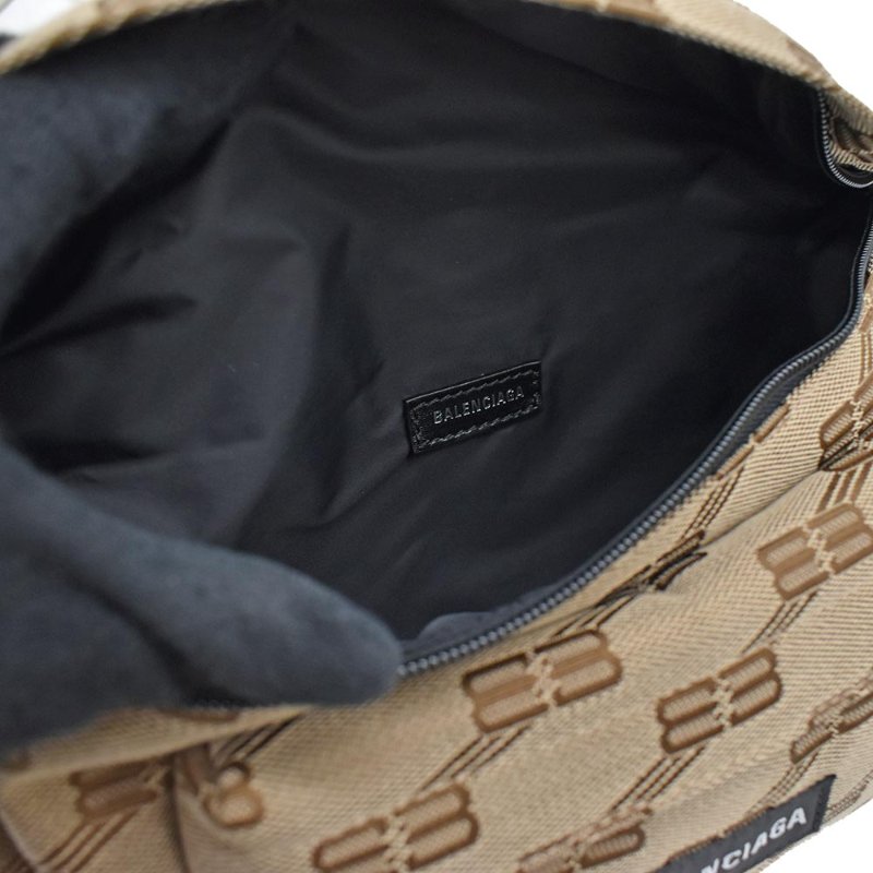 【門市全新現貨】 BALENCIAGA 巴黎世家 SIGNATURE BB MONOGRAM 提花帆布腰包胸包 (附防塵袋)-2