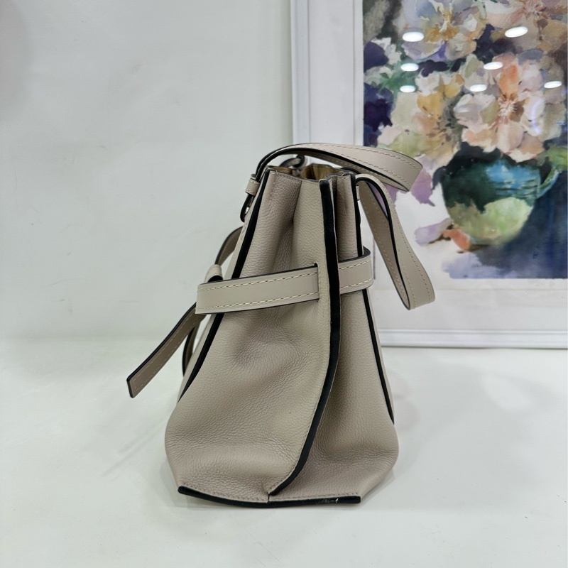 Loewe羅意威 Gate米灰色 tote托特包 帶肩帶 99新近閒置 底長30cm-5