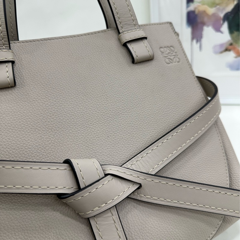 Loewe羅意威 Gate米灰色 tote托特包 帶肩帶 99新近閒置 底長30cm-8