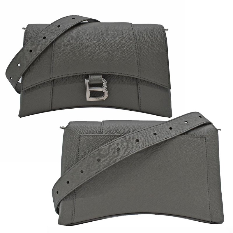 【門市全新現貨】BALENCIAGA巴黎世家 Downtown XS皮革沙漏包斜背包(附防塵袋)-0