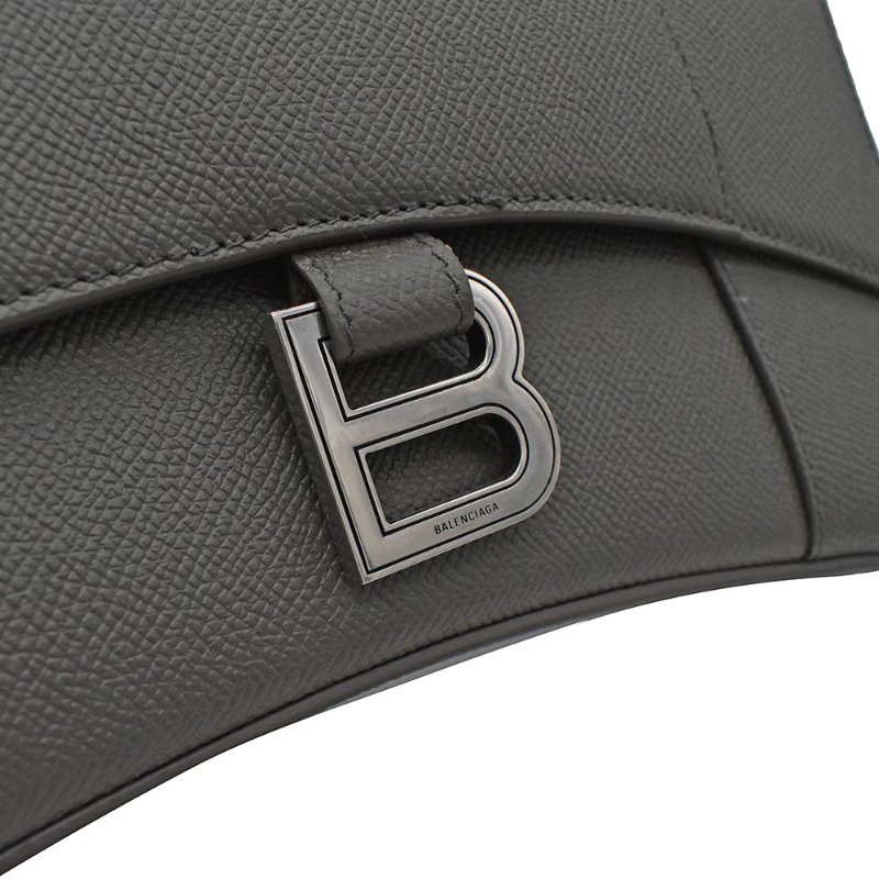 【門市全新現貨】BALENCIAGA巴黎世家 Downtown XS皮革沙漏包斜背包(附防塵袋)-1