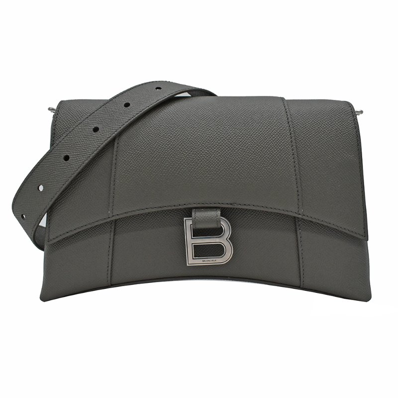 【門市全新現貨】BALENCIAGA巴黎世家 Downtown XS皮革沙漏包斜背包(附防塵袋)-4