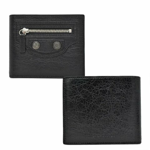 【門市全新現貨】BALENCIAGA巴黎世家 Le Cagole 皮革對開八卡短夾 (附原廠紙盒、防塵袋)