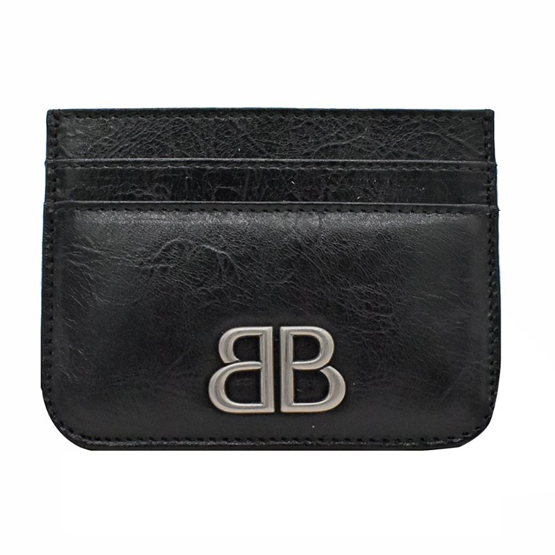【門市全新現貨】BALENCIAGA巴黎世家 LOGO 皮革摩纳哥卡片夹 名片夾 (附原廠紙盒、防塵袋)-4