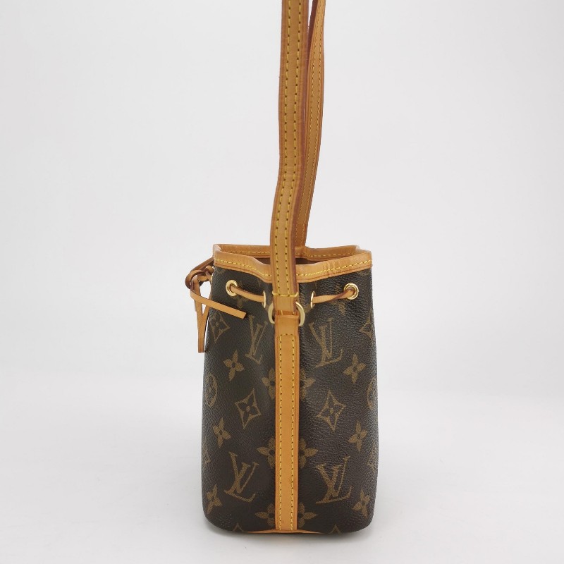 Louis Vuitton (LV) NOE Nano Monogram印花抽繩 斜背包 肩背包-2