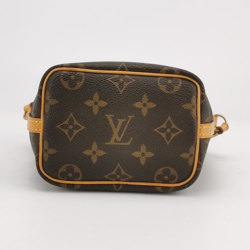 Louis Vuitton (LV) NOE Nano Monogram印花抽繩 斜背包 肩背包-5