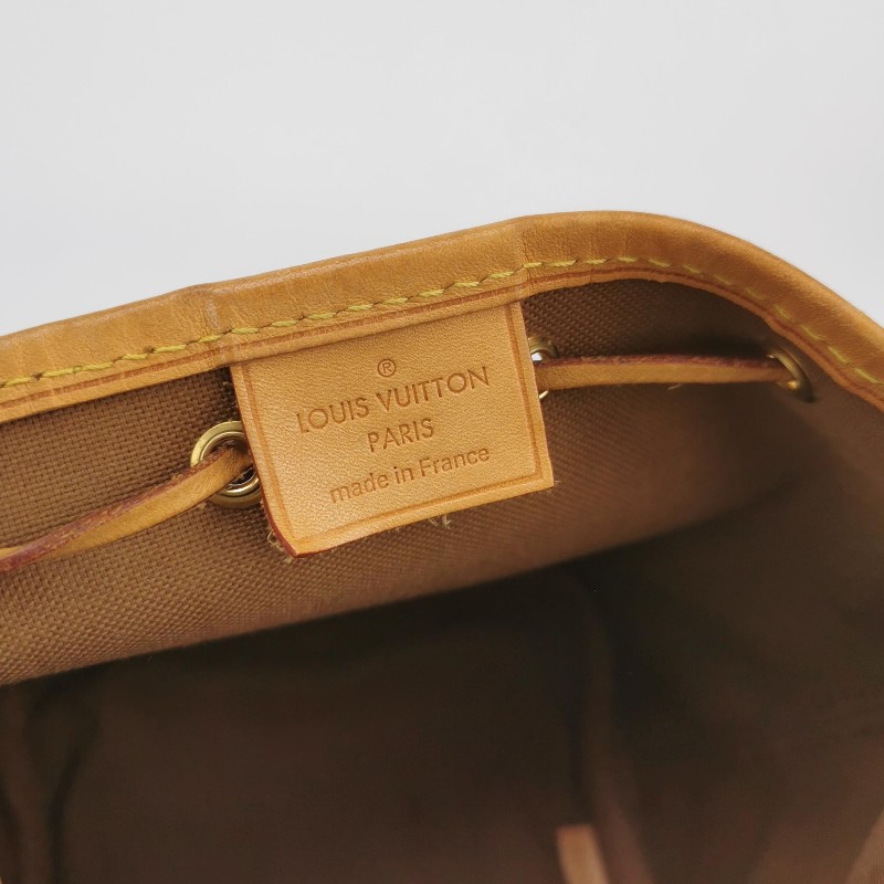 Louis Vuitton (LV) NOE Nano Monogram印花抽繩 斜背包 肩背包-7