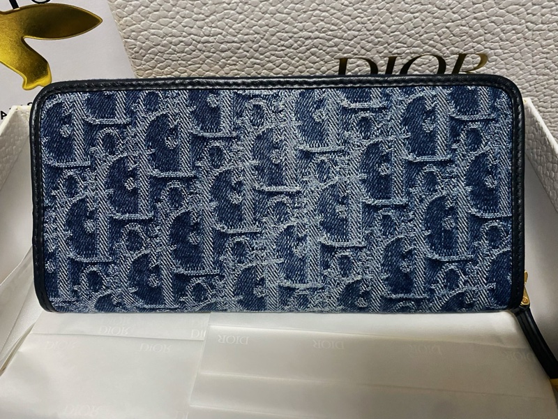 全新DIOR 30 Montage Voyagur 藍色 限定長夾(大全配)-2