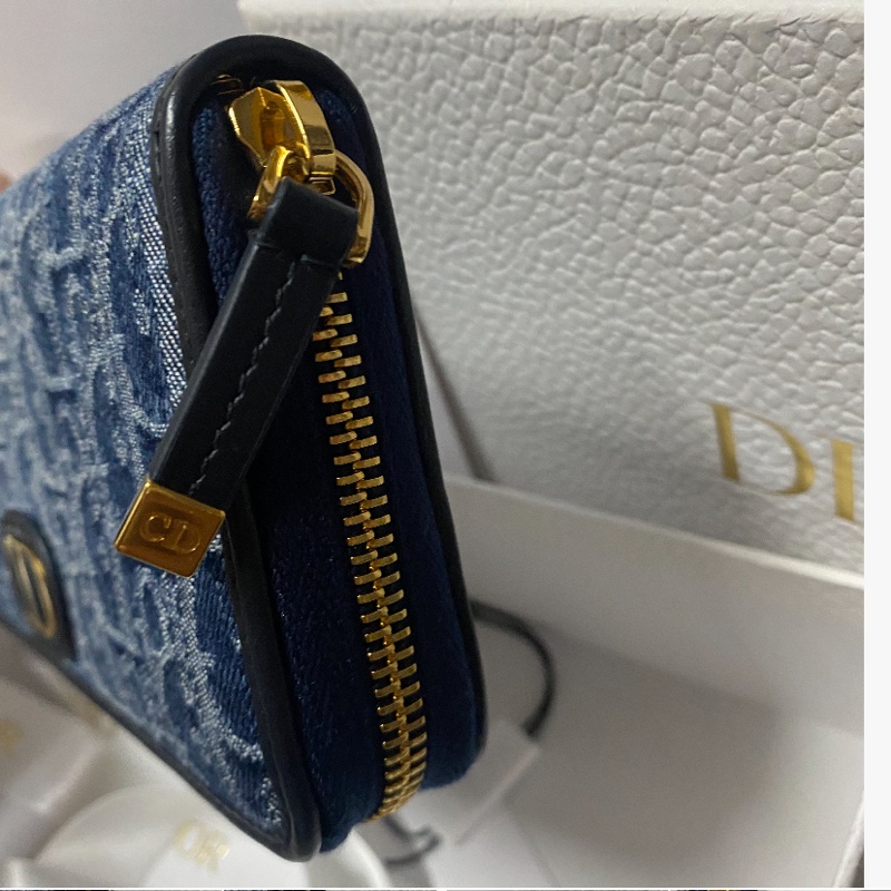 全新DIOR 30 Montage Voyagur 藍色 限定長夾(大全配)-4
