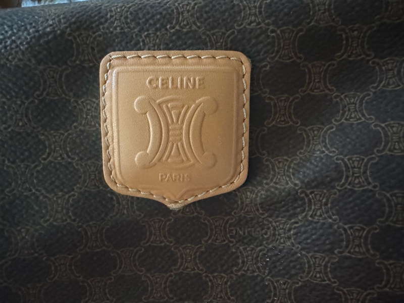 中古包 Vintage Celine 棕花飯盒包-6